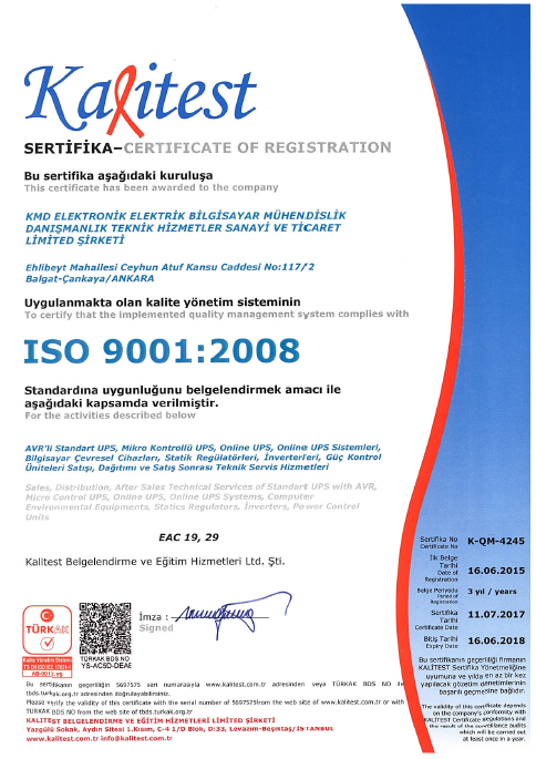 ISO 9001 BELGESİ